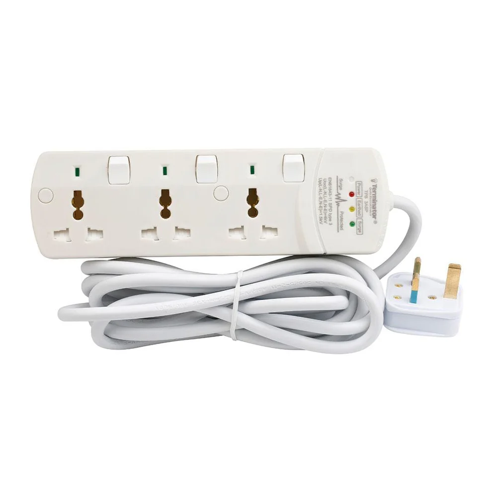 Saffron Power Socket 3-Way Extension